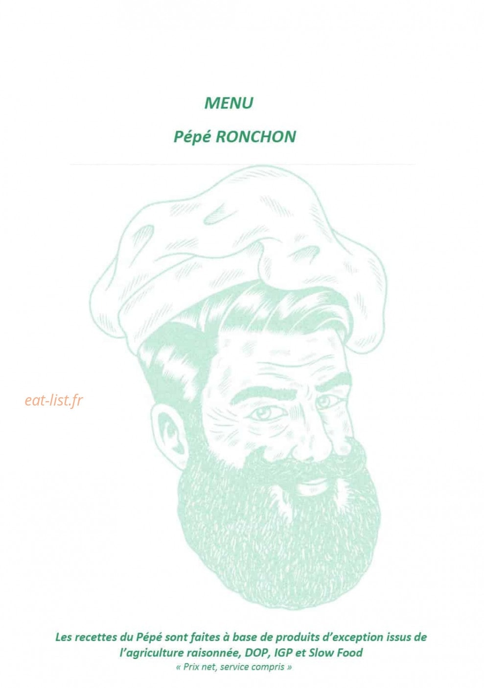 Pépé Ronchon — carte page 1