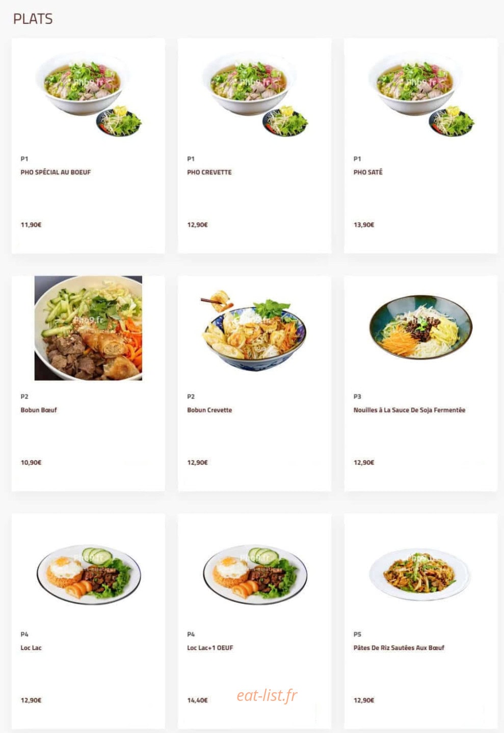 Pho 9 — carte page 2
