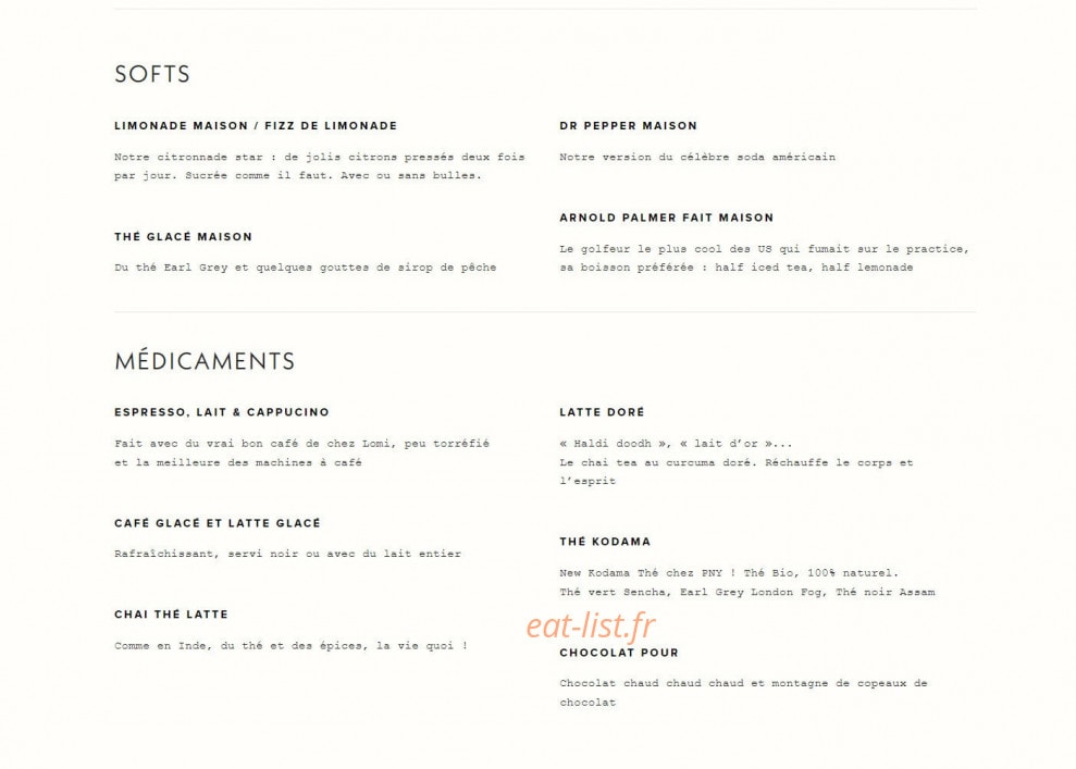 Pny Burger — carte page 7