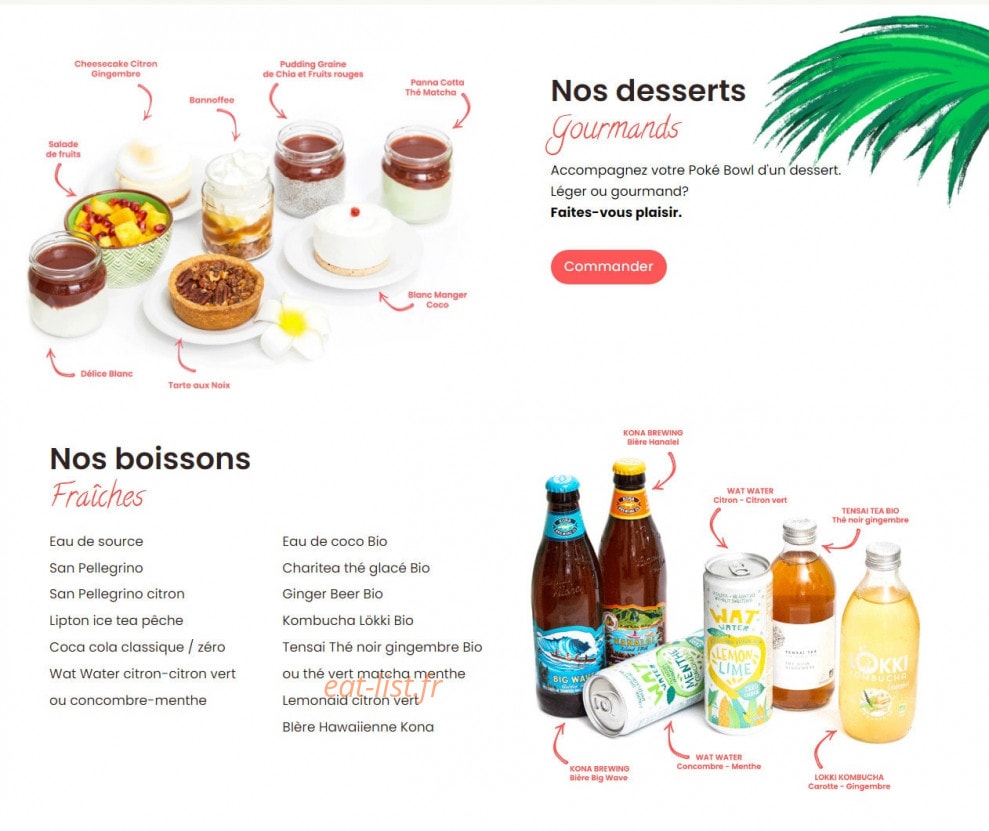 Poké Bar — carte page 3