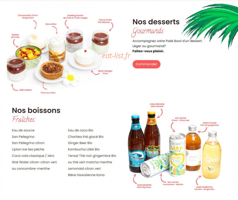 Poké Bar — carte page 3