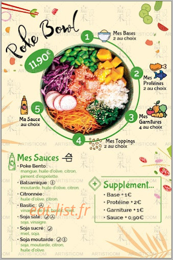 Poke Bento — carte page 2