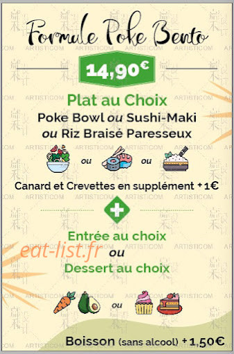 Poke Bento — carte page 1
