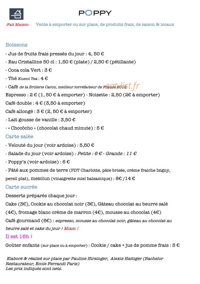 Poppy — carte page 1