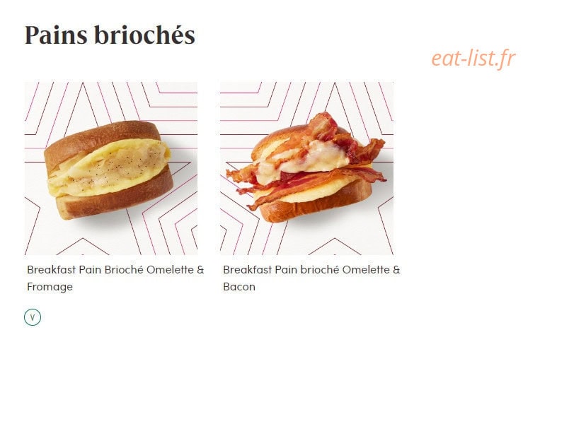 Pret A Manger — carte page 6