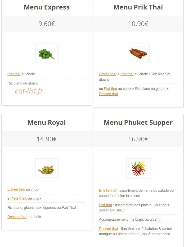 Prik Thaï — carte page 4