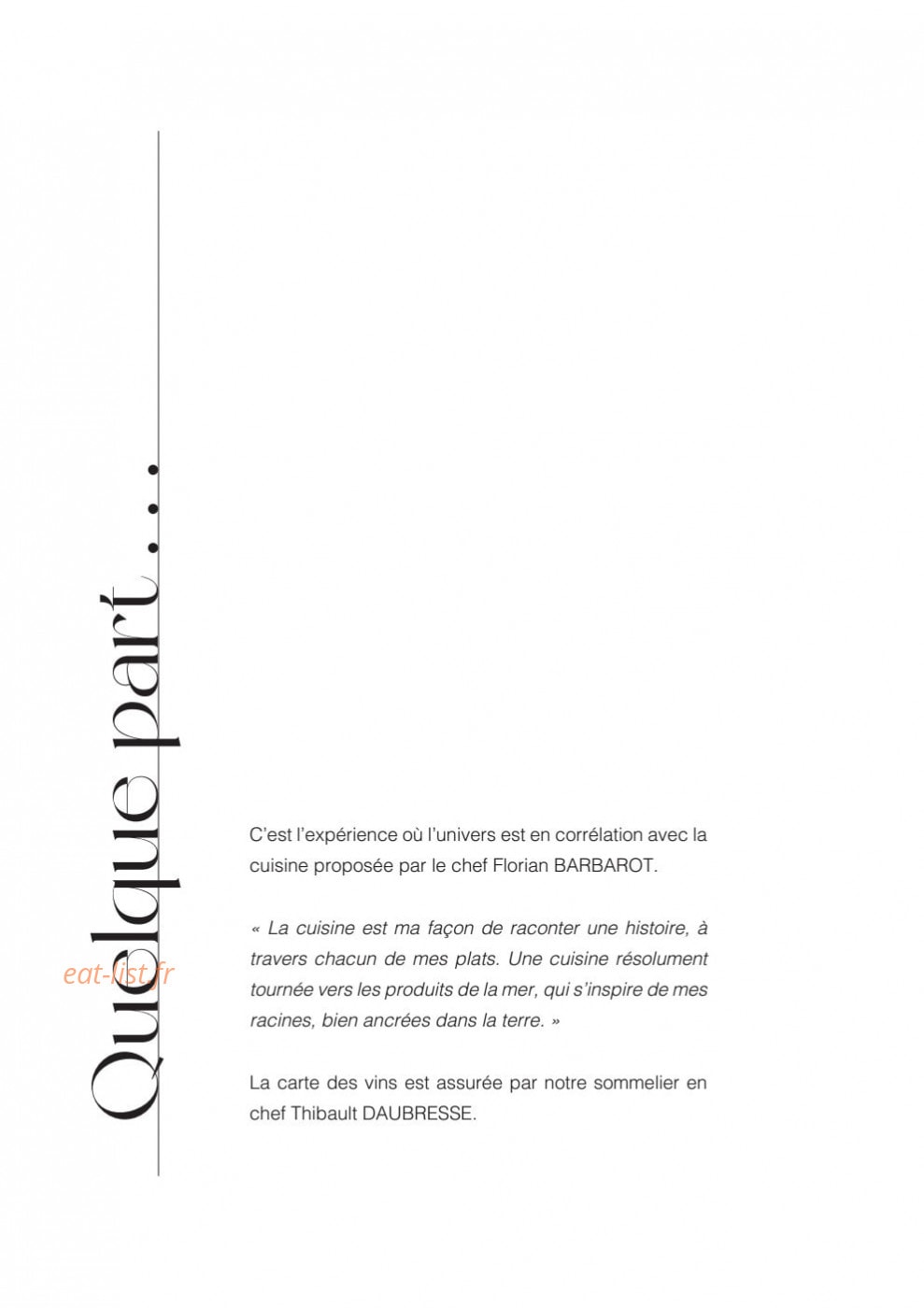 Quelque Part — carte page 10
