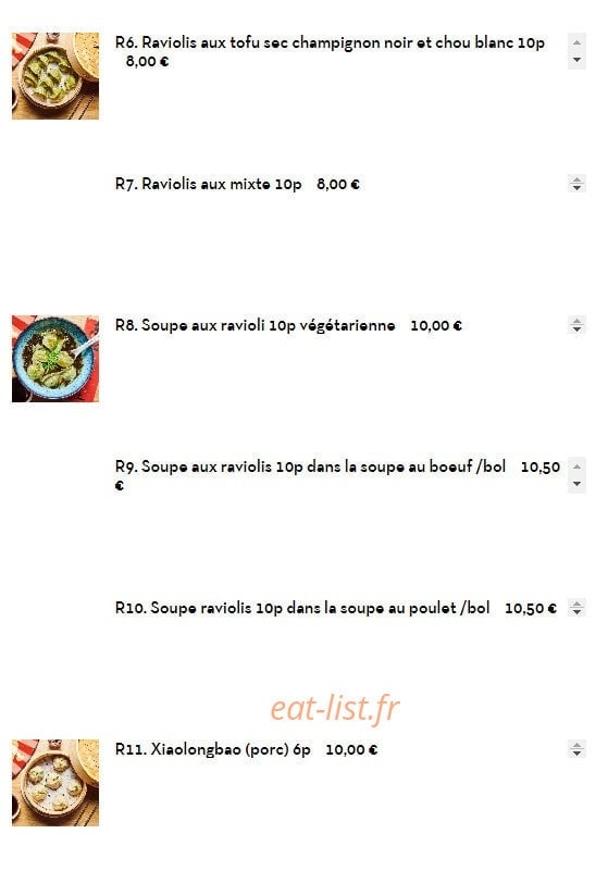 Ravioli Nord-Est — carte page 5