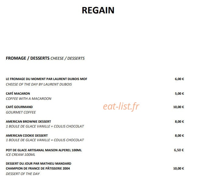 Regain — carte page 2