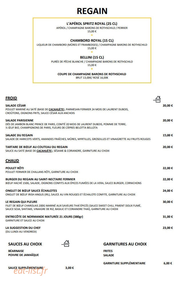 Regain — carte page 1