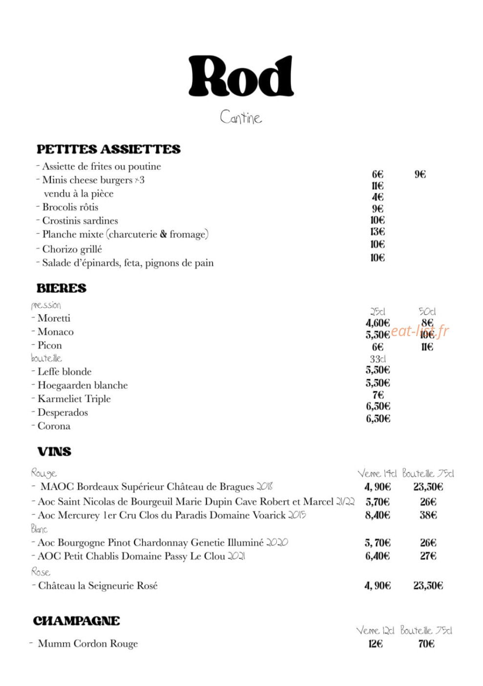 Rod Cantine — carte page 2