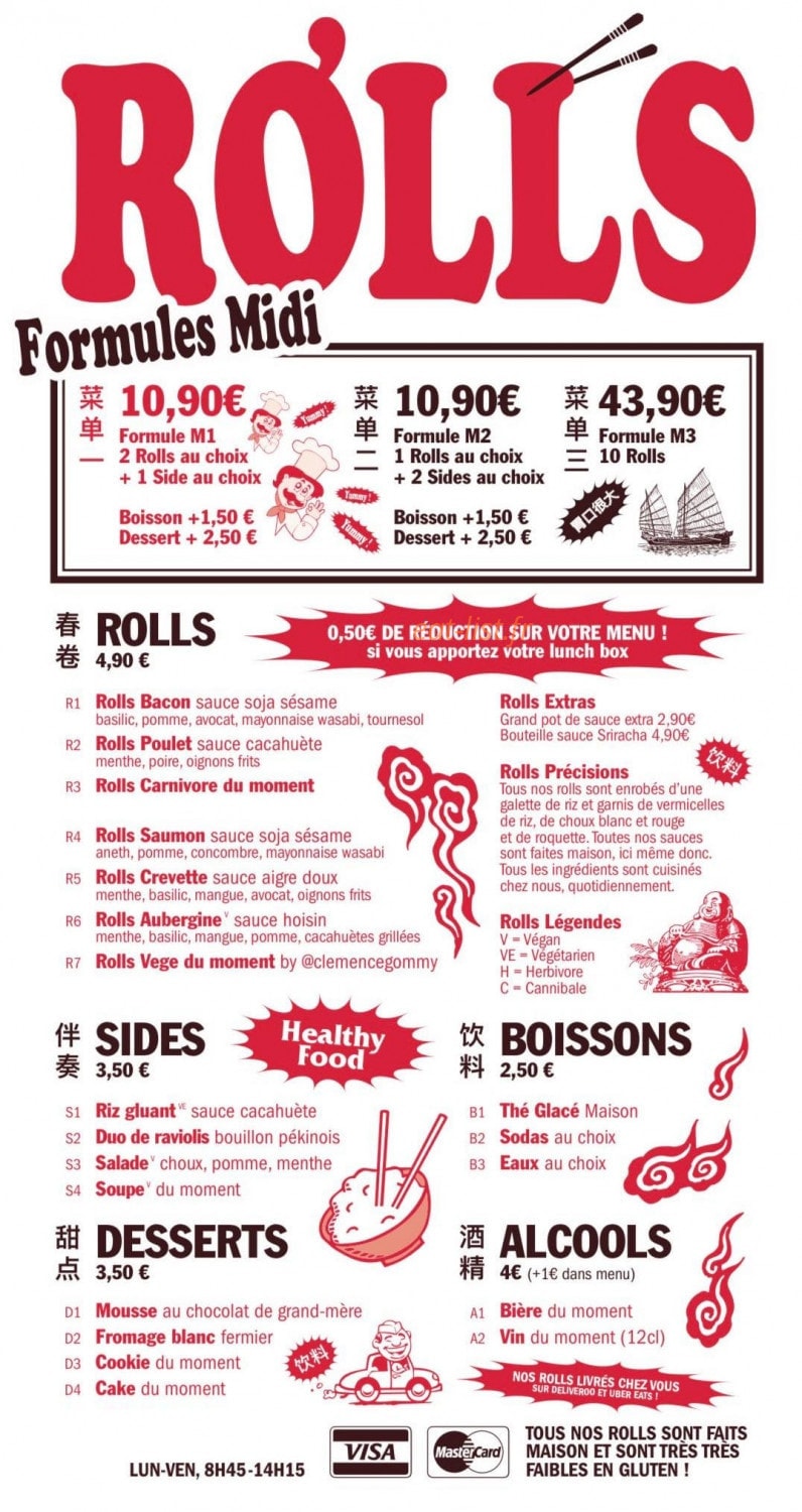 Rolls — carte page 1