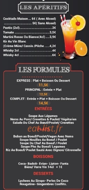 Saigon Deli — carte page 6