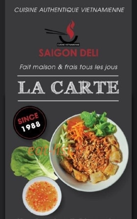 Saigon Deli — carte page 1