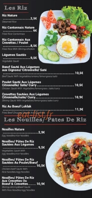 Saigon Deli — carte page 4