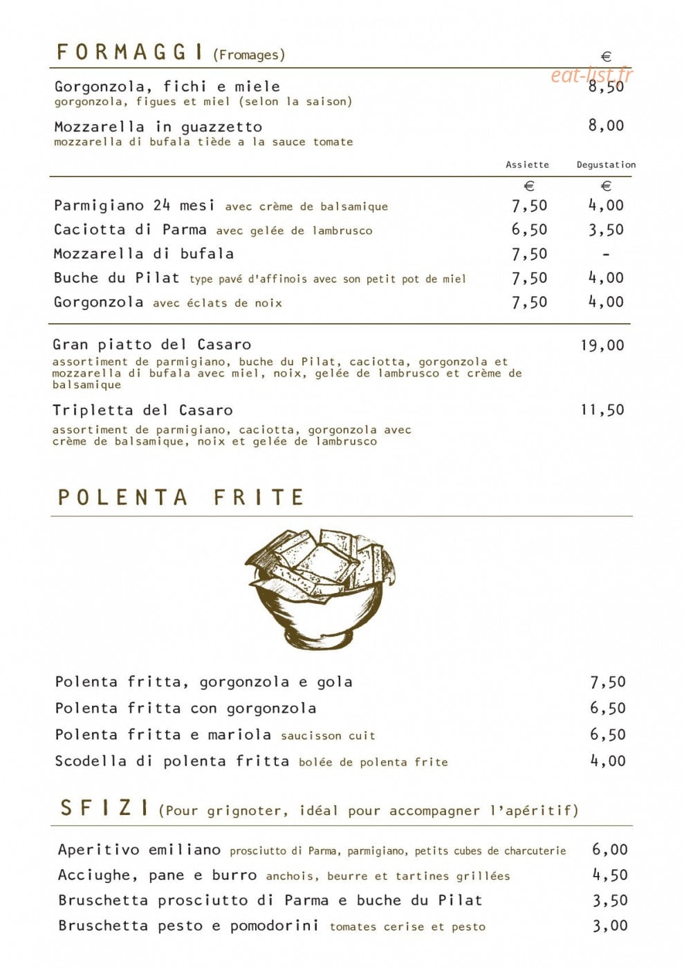Salsamenteria di Parma — carte page 4