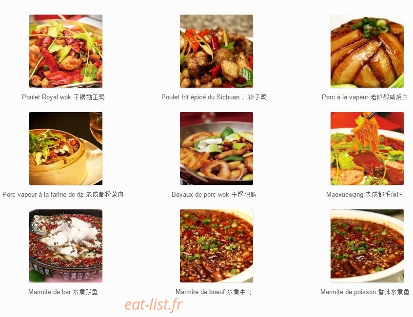 Saveurs de chengdu — carte page 3