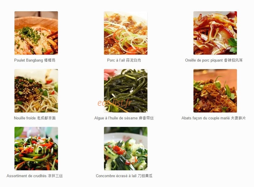 Saveurs de chengdu — carte page 1