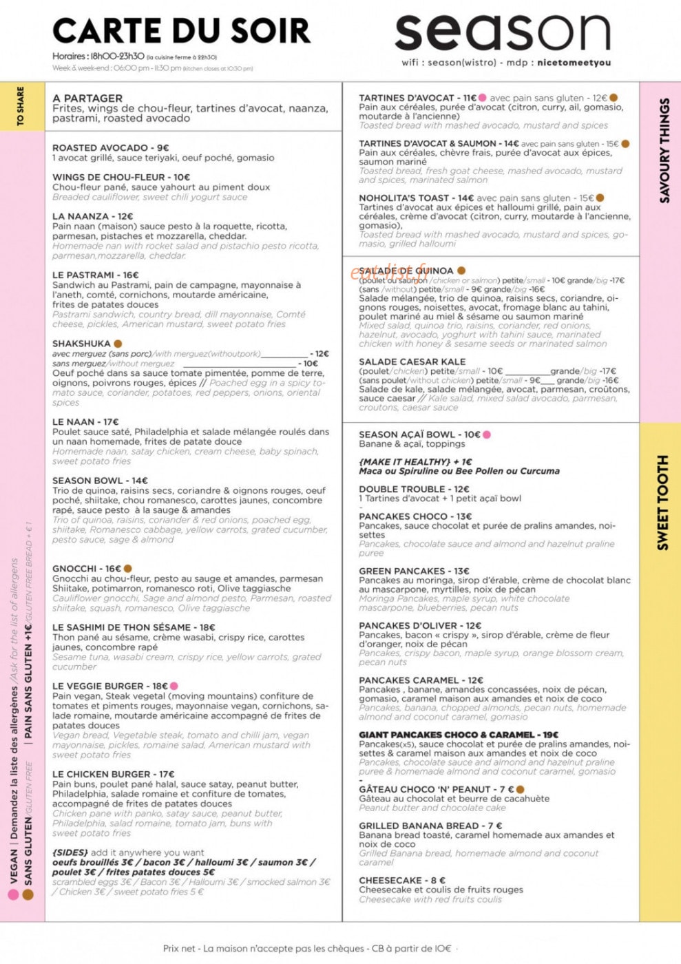 Season — carte page 2