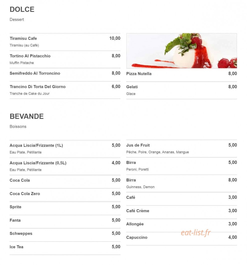 Seb Café — carte page 5
