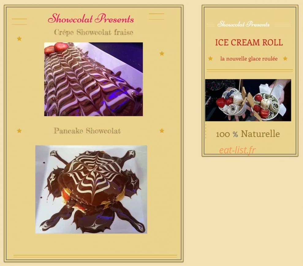 Showcolat — carte page 2