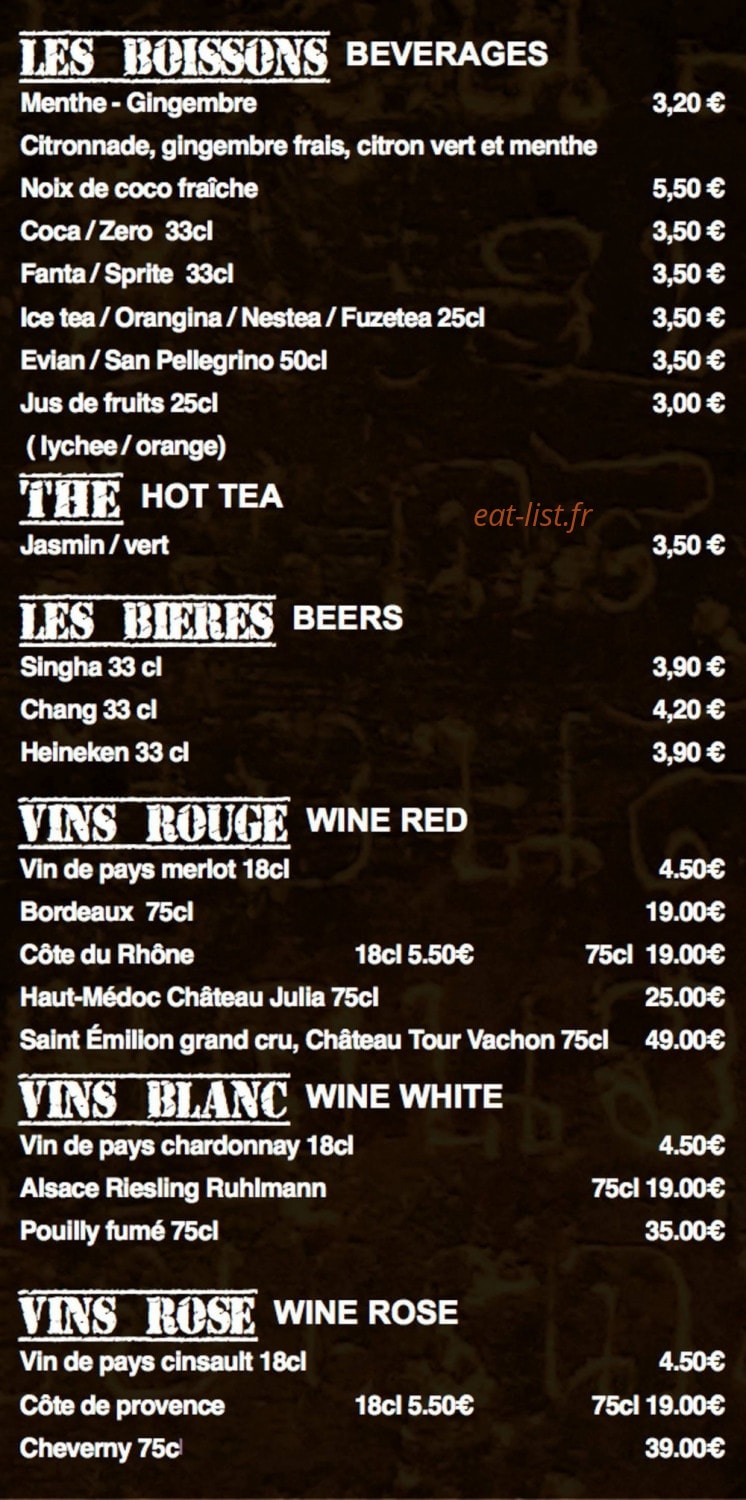 Siam Bangkok — carte page 6