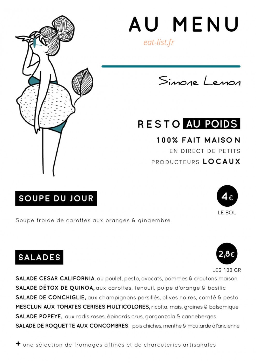 Simone Lemon — carte page 1