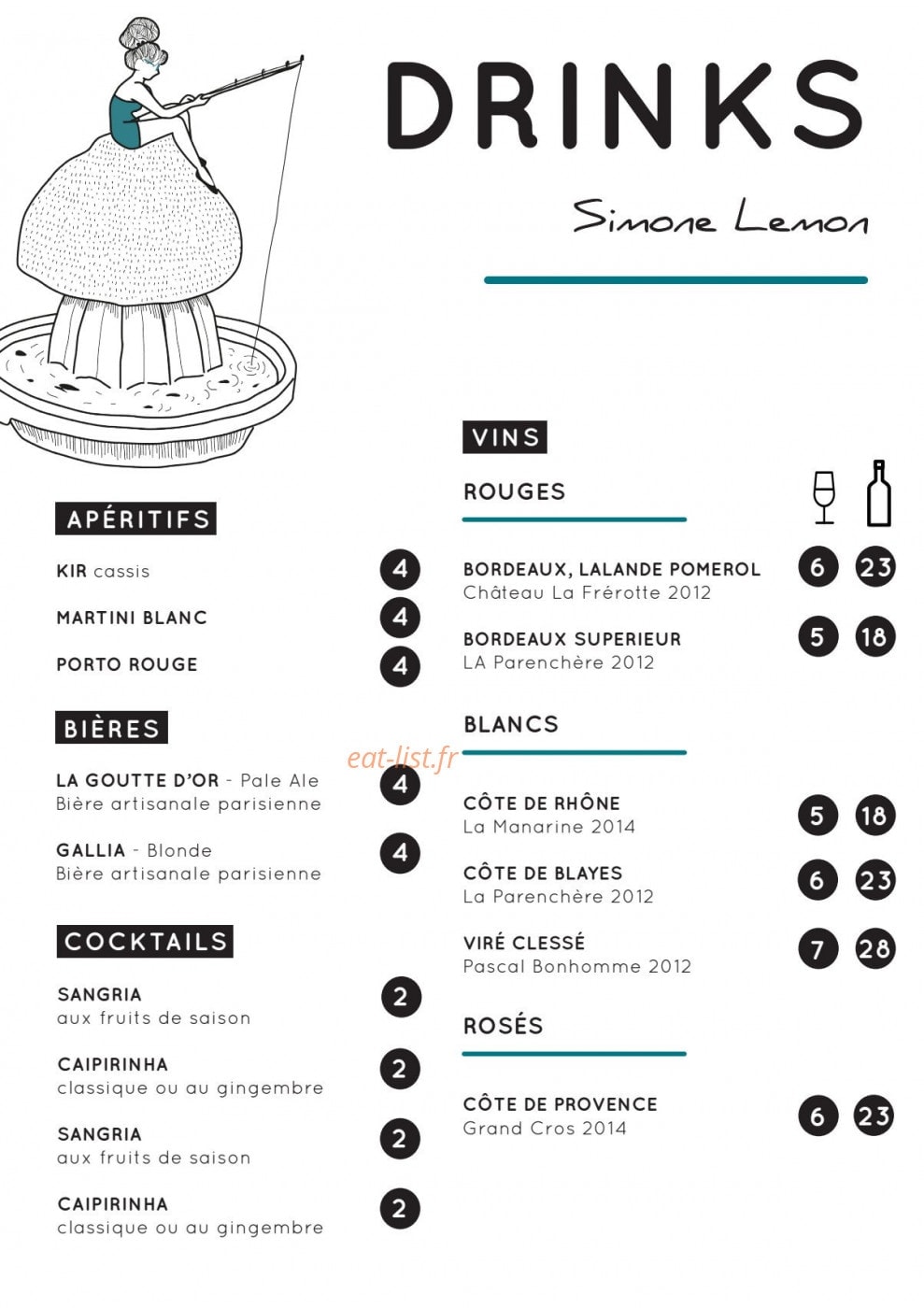 Simone Lemon — carte page 6