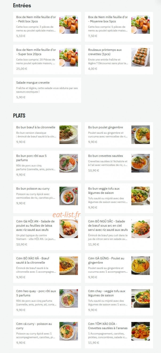 Spring Bowl — carte page 1