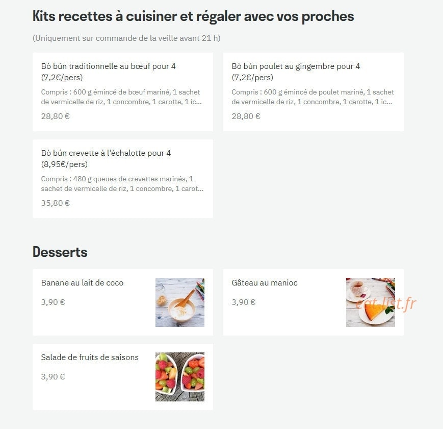 Spring Bowl — carte page 2