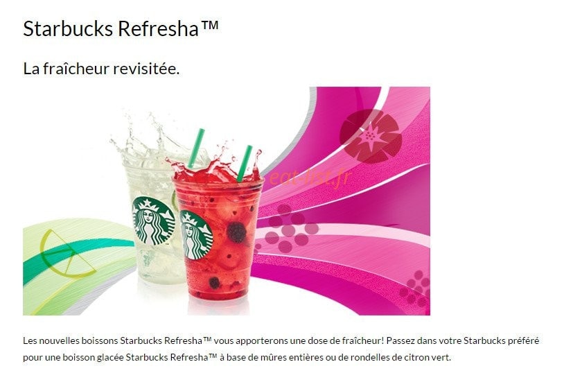 Starbucks Coffee — carte page 4