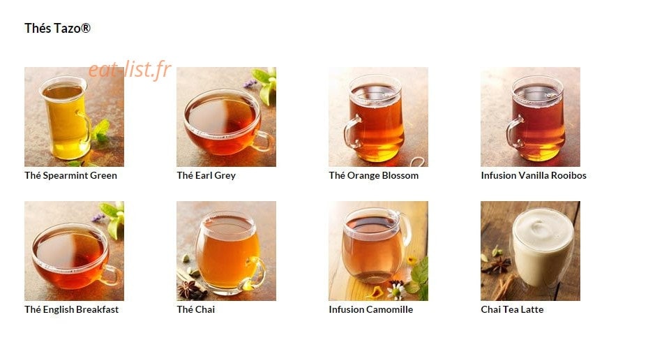 Starbucks Coffee — carte page 5