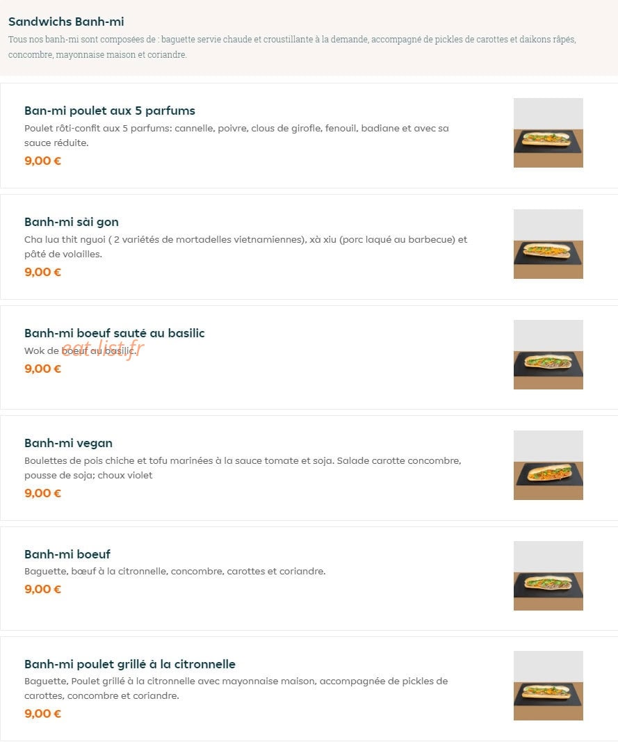 Street Banh-mi — carte page 3
