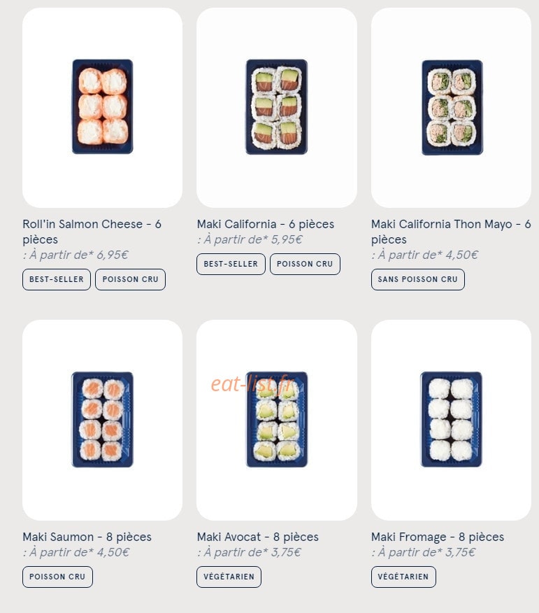 Sushi Daily — carte page 5