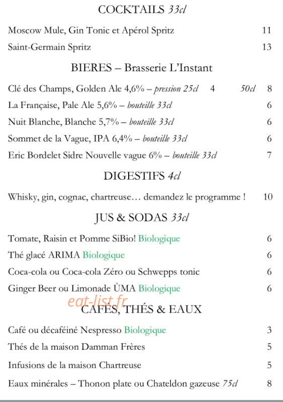 Teillebou Mets & Vins — carte page 7