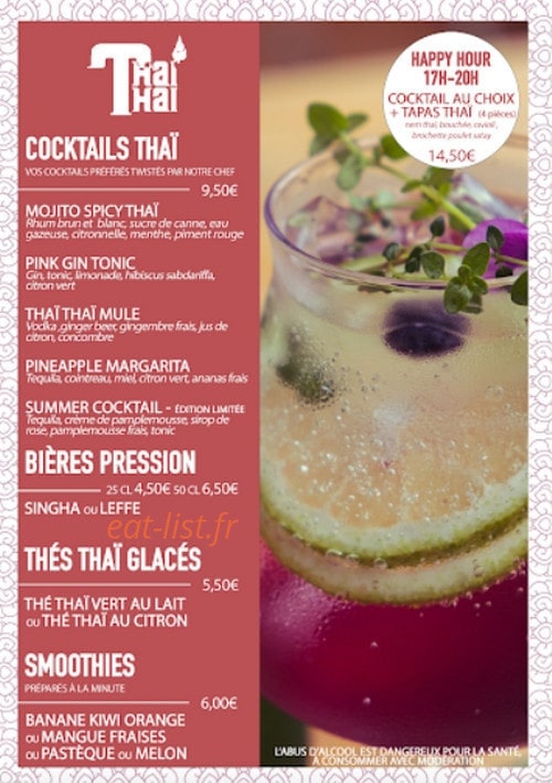 Thaï Thaï — carte page 4