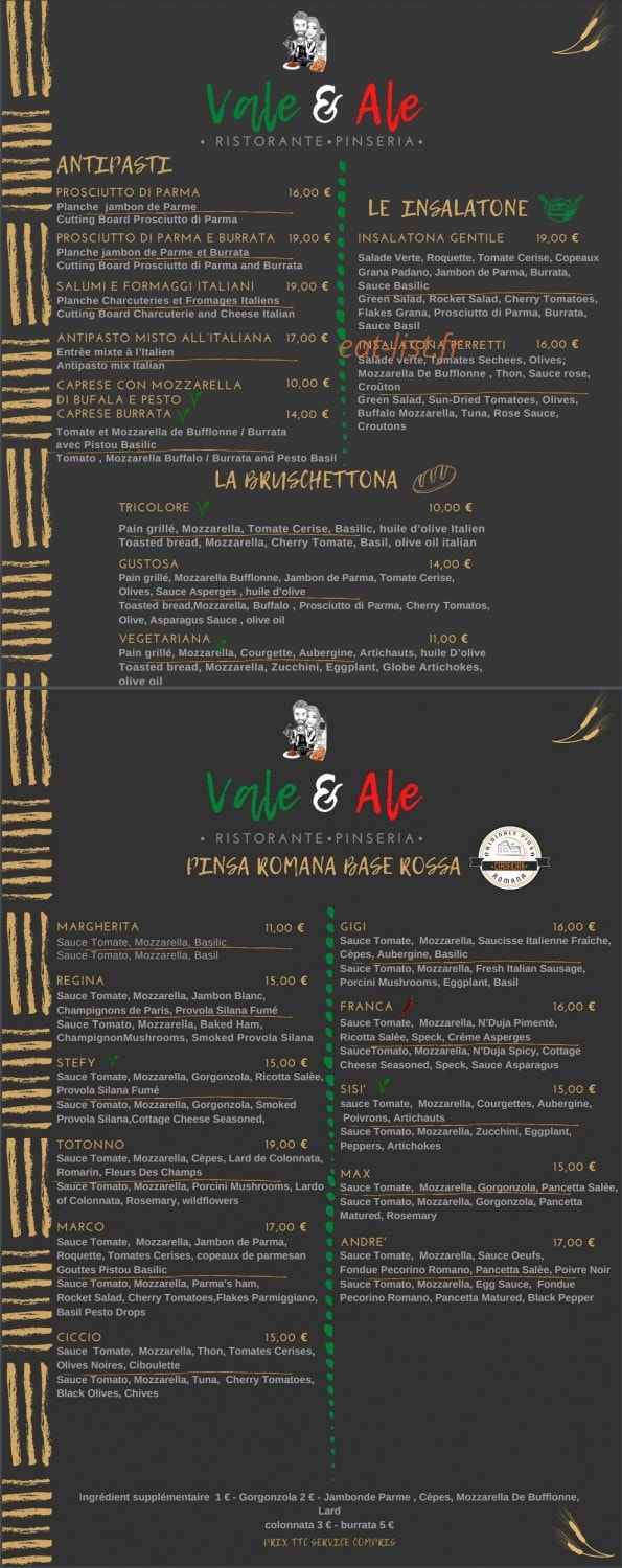 Vale&Ale — carte page 4