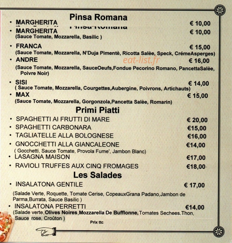 Vale&Ale — carte page 2