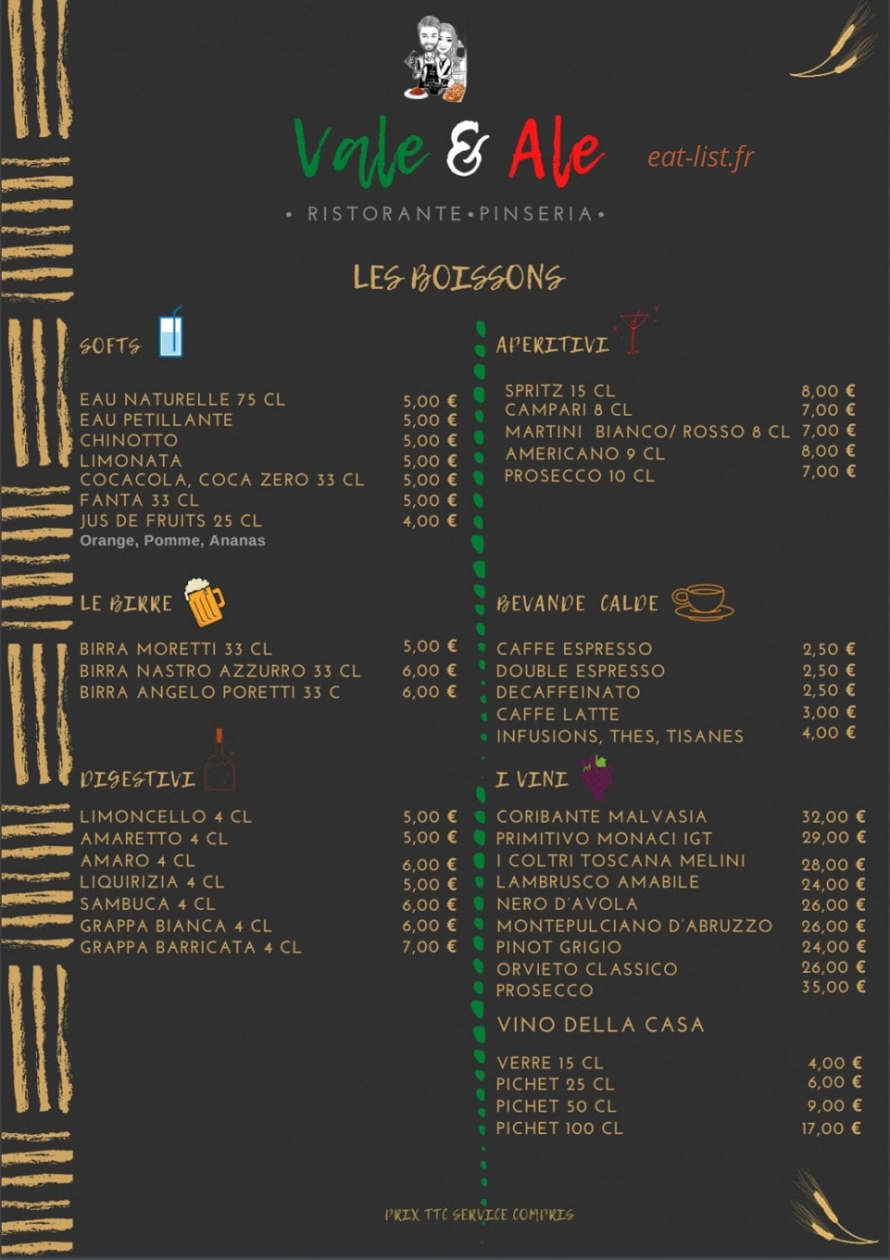 Vale&Ale — carte page 6