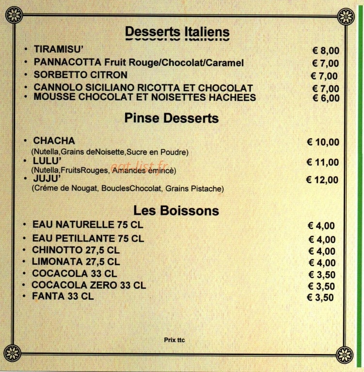 Vale&Ale — carte page 3