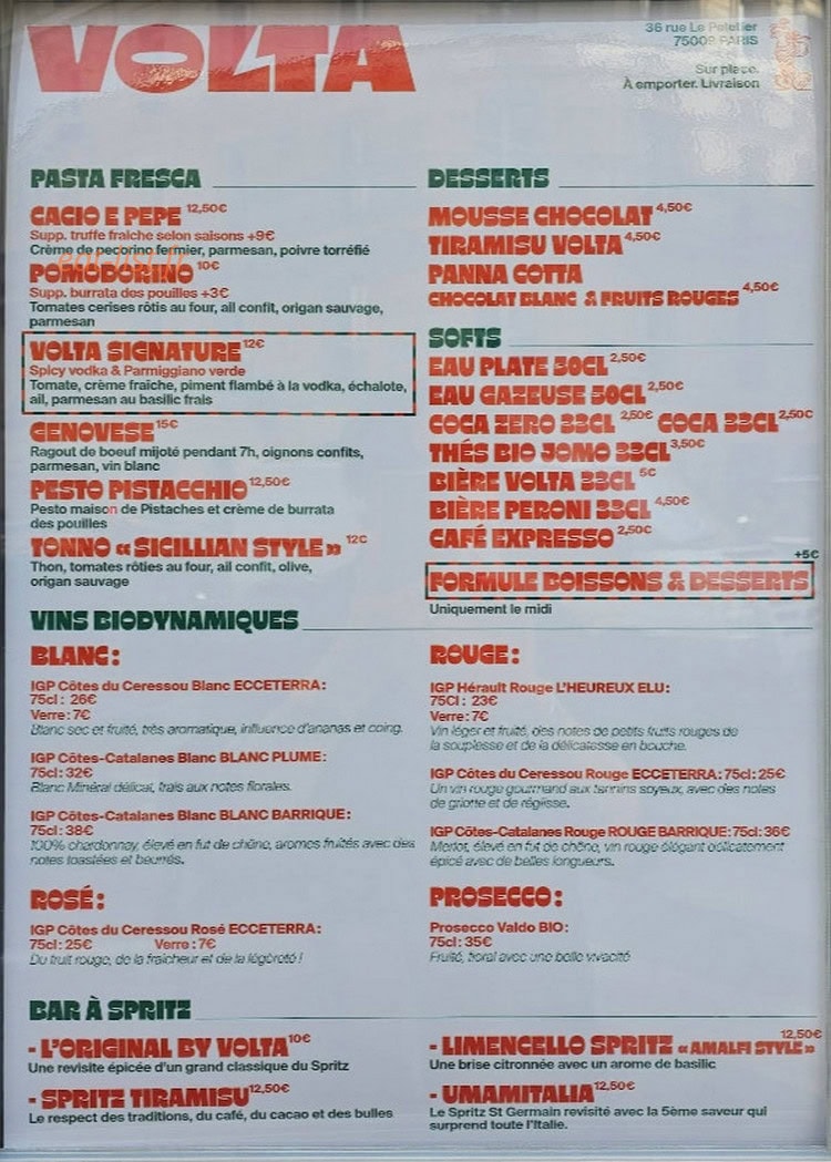 Volta — carte page 1