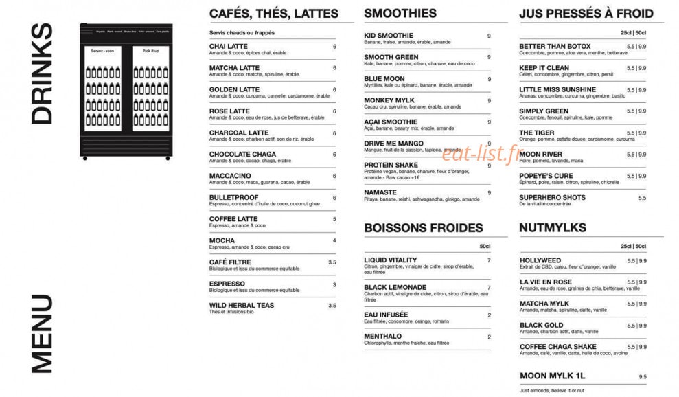 Wild & The Moon — carte page 2