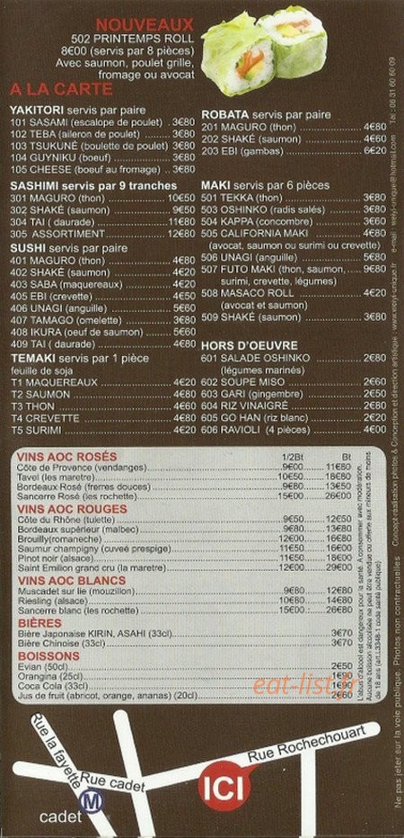 Yoki sushi — carte page 7
