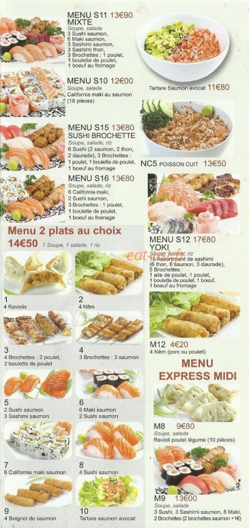 Yoki sushi — carte page 5