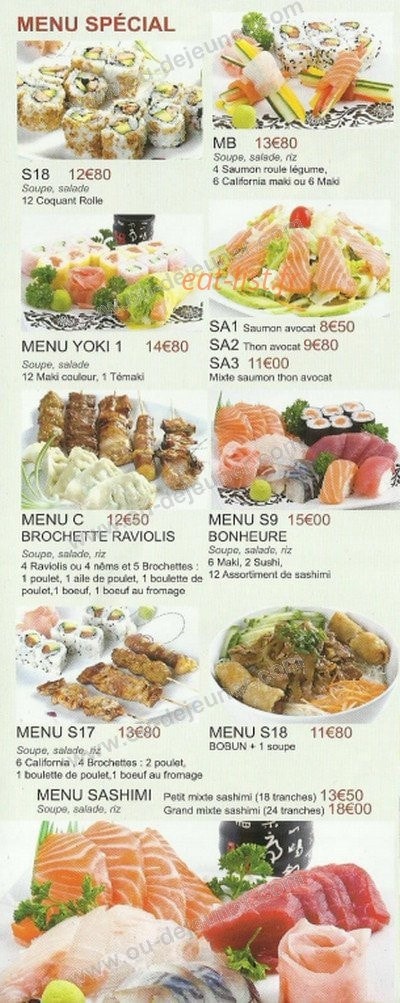 Yoki sushi — carte page 2