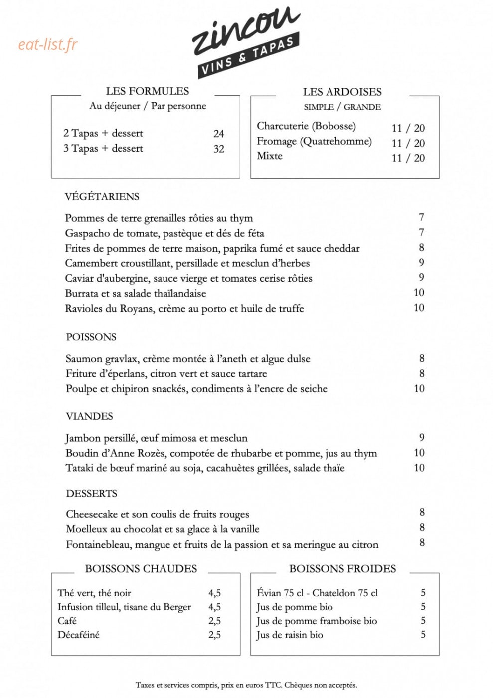 Zincou — carte page 1