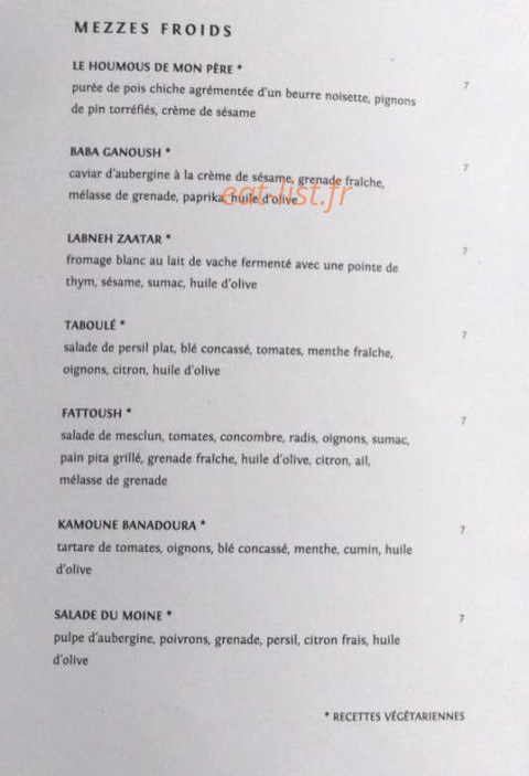 Afendi — carte page 1