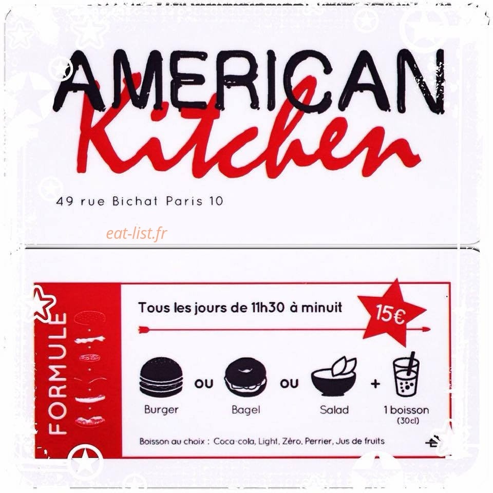 American kitchen — carte page 3