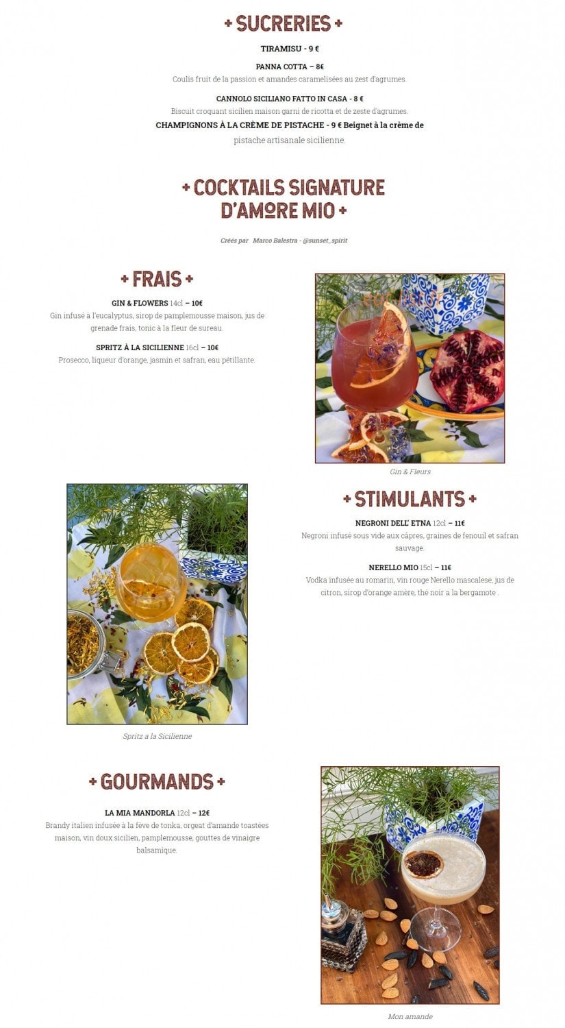 Amore Mio — carte page 3
