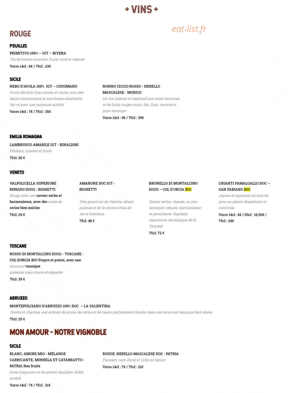Amore Mio — carte page 5